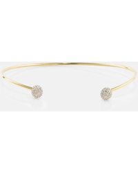STONE AND STRAND - Bracelet Dainty Mirror Ball en or 10 ct et diamants - Lyst