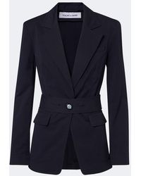 Veronica Beard - Blazer Howard En Mezcla De Algodon Con Cinturon - Lyst