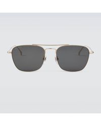 Gucci - Square Metal Sunglasses - Lyst