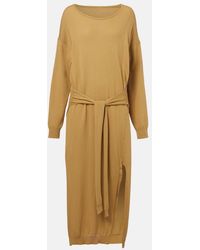 Lemaire - Trompe-L'Oil Cotton Midi Dress - Lyst