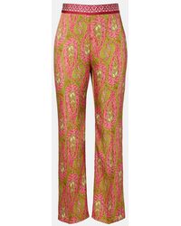 Etro - Paisley Bootcut Pants - Lyst