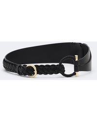 Ferragamo - Gancini Braided Leather Belt - Lyst