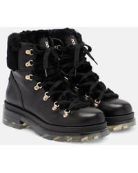 Bogner - Swansea Shearling-Lined Leather Ankle Boots - Lyst