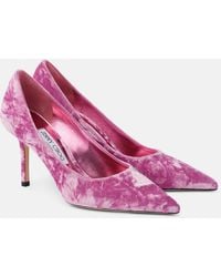 Jimmy Choo - Love 85 Velvet Pumps - Lyst