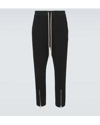 Rick Owens - Tecuatl Cotton Jersey Terry Sweatpants - Lyst