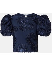ROTATE BIRGER CHRISTENSEN - Top Con Aplique Floral - Lyst