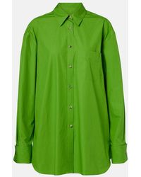 KHAITE - Newton Cotton Poplin Shirt - Lyst