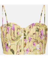 Agua Bendita - Bustier-Top Morgina Aus Baumwolle - Lyst