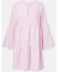 Heidi Klein - Baie De Cassis Tiered Linen Kaftan - Lyst