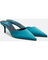 Alaïa - Le Coeur Satin Mules - Lyst
