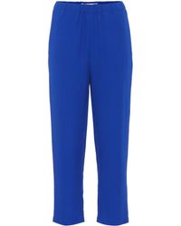 Marni Cropped-Hose aus Crêpe - Blau