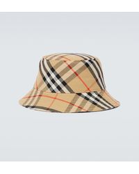 Burberry - Ekd Check Bucket Hat - Lyst
