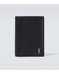 Saint Laurent - Cassandre Leather Bifold Wallet - Lyst
