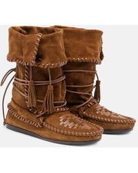 Isabel Marant - Winki Suede Ankle Boots - Lyst