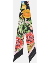 Dolce & Gabbana - Bedrucktes Tuch Aus Seiden-Twill - Lyst