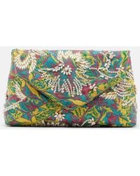 Dries Van Noten - Envelope Small Embellished Jacquard Clutch - Lyst