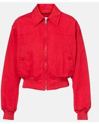 Prada - Cotton Bomber Jacket - Lyst
