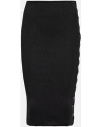 Petar Petrov - Finn Ribbed-Knit Silk Pencil Skirt - Lyst
