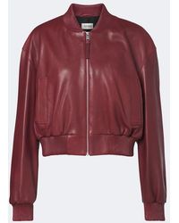 Arma - Hannah Leather Bomber Jacket - Lyst
