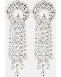 Alessandra Rich - Crystal-embellished Clip-on Earrings - Lyst
