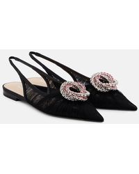 Mach & Mach - Slingback-Ballerinas Galaxy Aus Tuell - Lyst