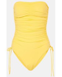 Melissa Odabash - Sydney Ruched Strapless Swimsuit - Lyst