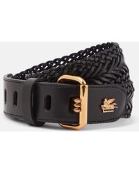 Etro - Braided Leather Belt - Lyst
