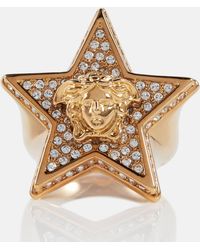 Versace - La Medusa Crystal-embellished Ring - Lyst