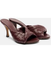 Bottega Veneta - Blink 80 Intrecciato Leather Mules - Lyst