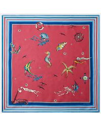 ALÉMAIS - Printed Silk Twill Scarf - Lyst