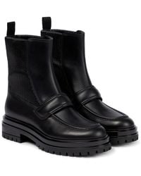 Gianvito Rossi Berck Leather Chelsea Boots - Black
