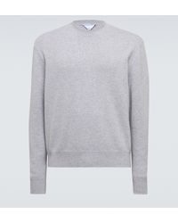 Bottega Veneta - Intrecciato Leather And Cashmere Sweater - Lyst