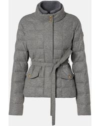 Moncler - Belted Quilted Down Jacket - Lyst