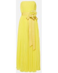 Max Mara - Maxikleid Elegante Hiltex Aus Chiffon - Lyst