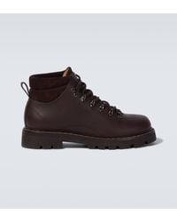 Loro Piana - Beinn Walk Leather Lace-Up Boots - Lyst