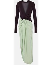 Victoria Beckham - Knot-Detail Jersey Gown - Lyst