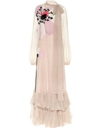 Valentino Robe aus einem Mohairgemisch - Pink