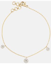 STONE AND STRAND - Disco 10kt Gold Bracelet With Diamonds - Lyst
