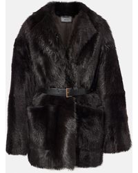 Prada - Jacke Aus Shearling - Lyst