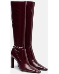 Saint Laurent - Francoise 95 Leather Knee-High Boots - Lyst
