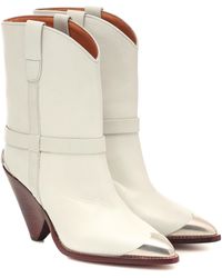isabel marant lamsy boots white