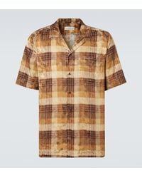 Dries Van Noten - Checked Jacquard Bowling Shirt - Lyst