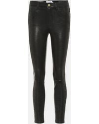 FRAME - Le High Skinny Leather Pants - Lyst
