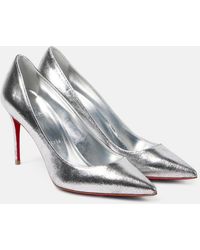 Christian Louboutin - Kate 85 Metallic Leather Pumps - Lyst