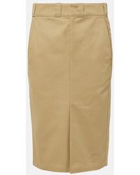 Maison Margiela - Jupe Midi A Taille Haute - Lyst