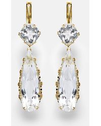 Ileana Makri - 18Kt Earrings With Topaz - Lyst