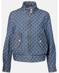 Gucci - Gg Denim Jacquard Jacket - Lyst