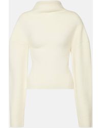 The Row - Enoch Asymmetric Wool Turtleneck Sweater - Lyst