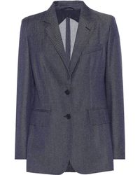 Max Mara Blazer Ermes de lana - Azul