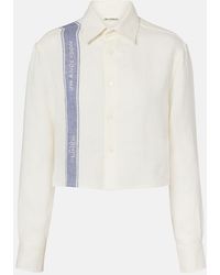 JW Anderson - Cropped Linen Shirt - Lyst